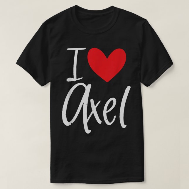 I Love Ael Name Personalised Girl Woman BFF Friend T-Shirt (Design Front)