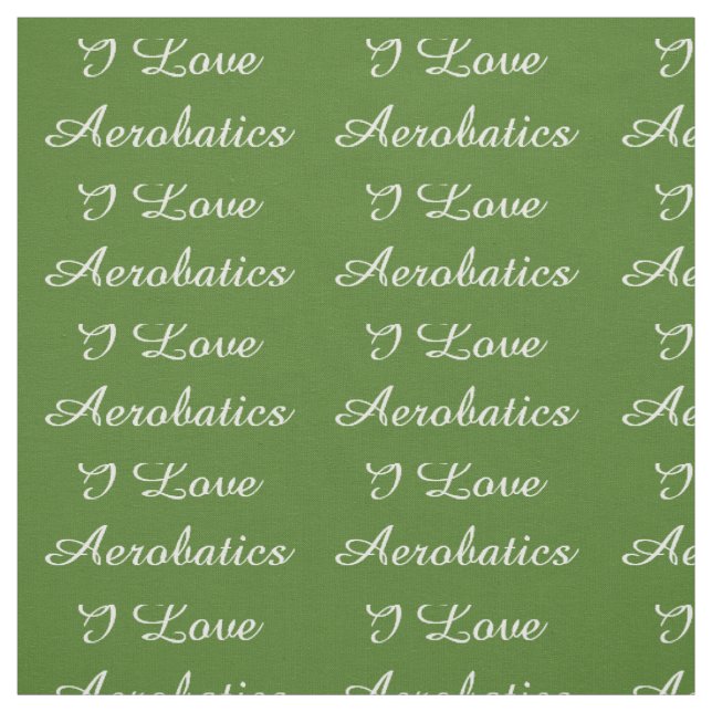I Love Aerobatics Fabric (Swatch)