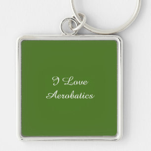 I Love Aerobatics Key Ring