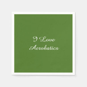 I Love Aerobatics Napkin