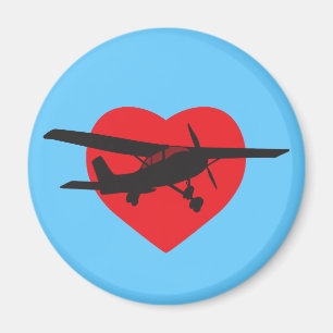 I Love Aeroplanes Magnet