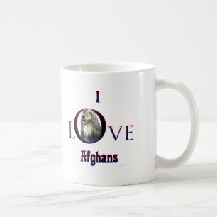 I love Afghan Hounds; Afghan Love; Love my Afghan Coffee Mug