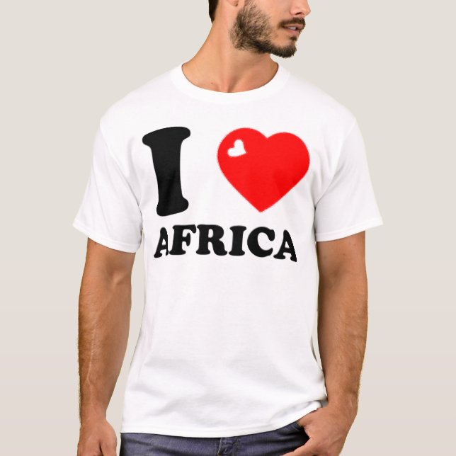 I LOVE AFRICA 3D T-Shirt (Front)