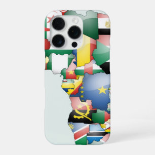 I Love Africa Art Print Pan-African Map & Herita iPhone 16 Pro Case