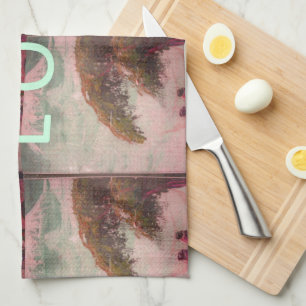 I Love Africa  Kilimanjaro Mountain  Tea Towel