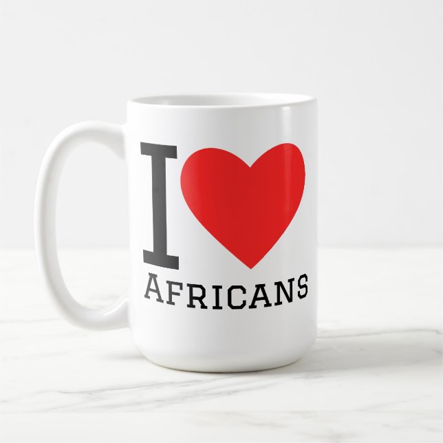 I love Africans Coffee Mug (Left)