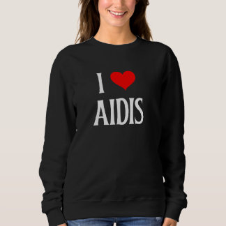 I Love Aidis I Heart Aidis Berber Dog Lover Pet Pu Sweatshirt