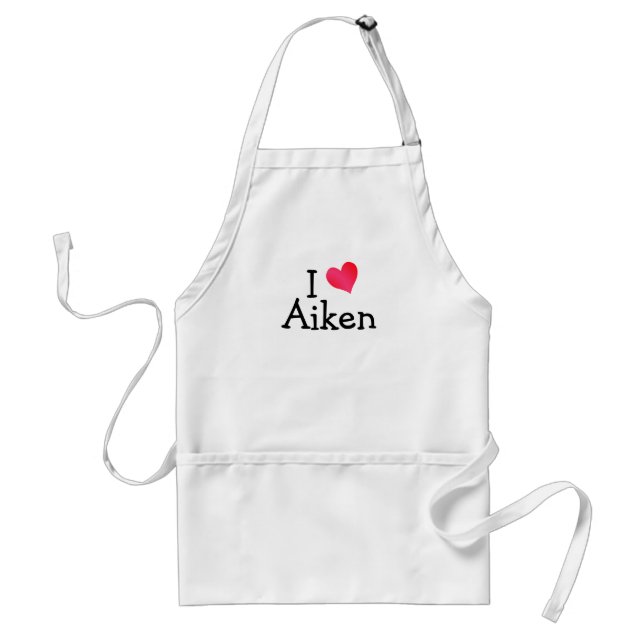 I Love Aiken Standard Apron (Front)