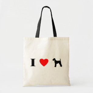 I Love Airedale Terriers Bag