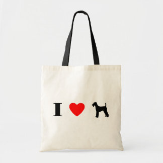I Love Airedale Terriers Bag
