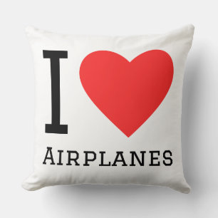 I love airplanes cushion