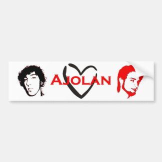 I Love Ajolan Bumper Sticker