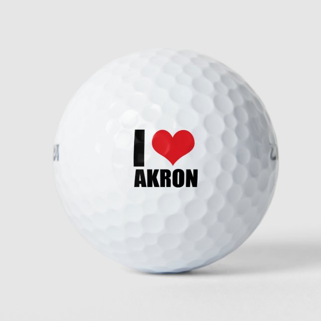 I love Akron Golf Balls (Front)