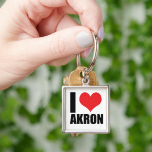 I love Akron Key Ring