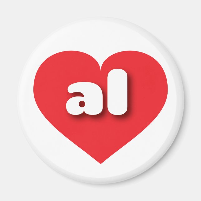 I love Alabama - al red heart  Magnet (Front)