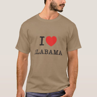 I Love Alabama Oversized T-Shirt