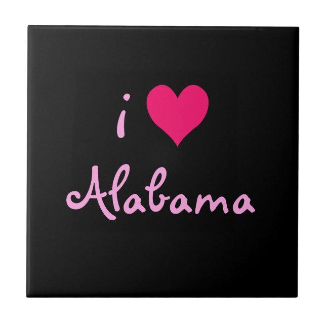 I Love Alabama Tile (Front)