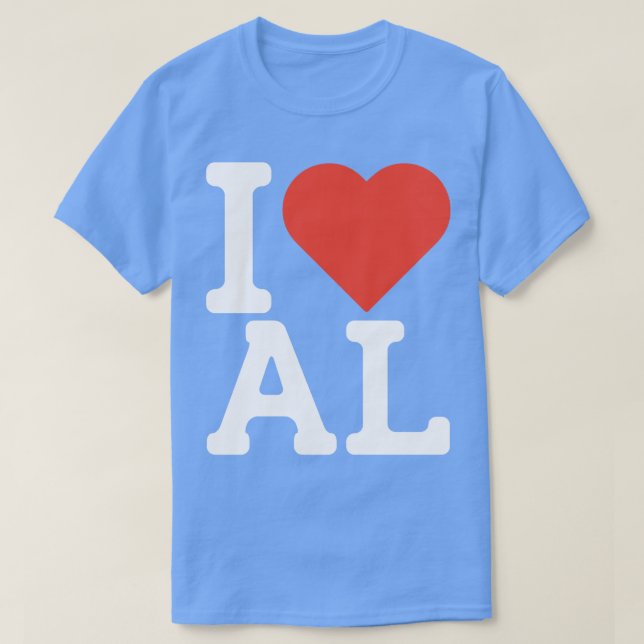 I Love Alabama TShirt 1 (Design Front)
