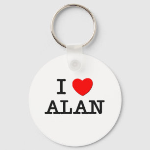 I Love Alan Key Ring