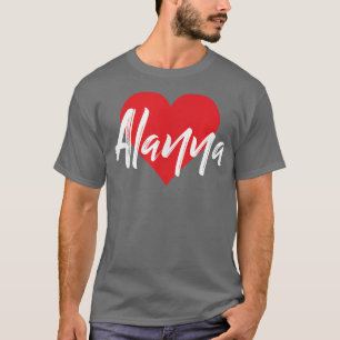 I Love Alanna First Name Tshirt I Heart Named 