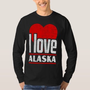 I Love Alaska Best Home State I Heart Alaska T-Shirt
