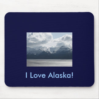 I Love Alaska! Mousepad