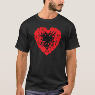 I Love Albania Flag Albania T-Shirt