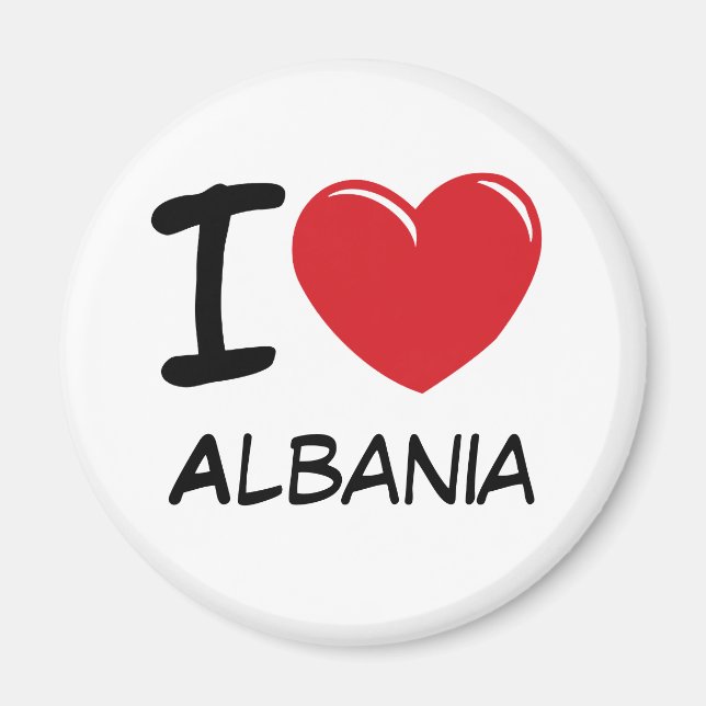 I Love Albania Magnet (Front)