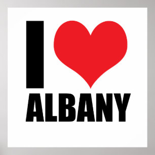 I love Albany Poster