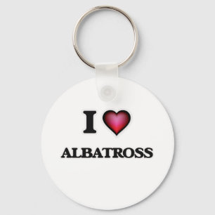I Love Albatross Key Ring
