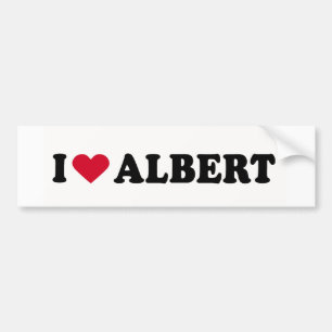 I LOVE ALBERT BUMPER STICKER