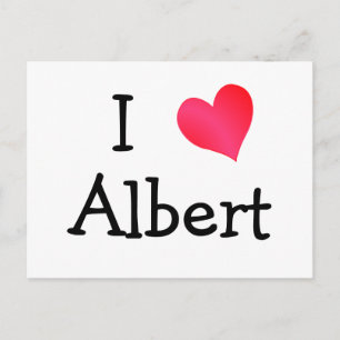 I Love Albert Postcard