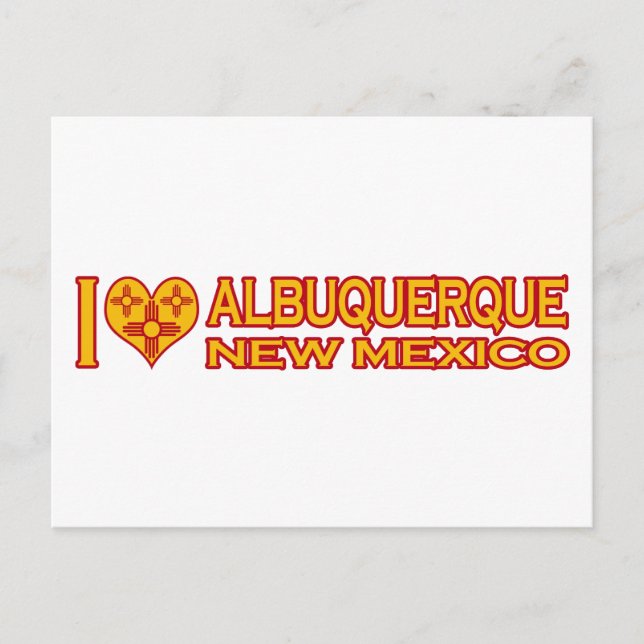 I Love Albuquerque, NM Postcard (Front)