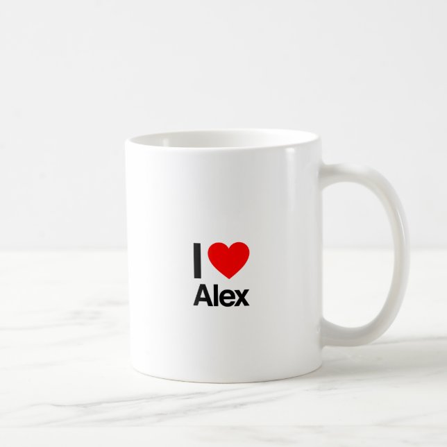 i love alex coffee mug (Right)