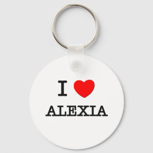I Love Alexia Key Ring