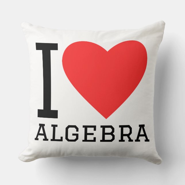 I love algebra cushion (Front)