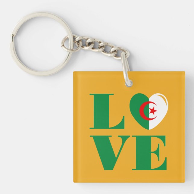 I love Algeria Key Ring (Front)