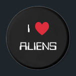 I Love Aliens Magnet<br><div class="desc">I Love Aliens heart design on great gift ideas.</div>