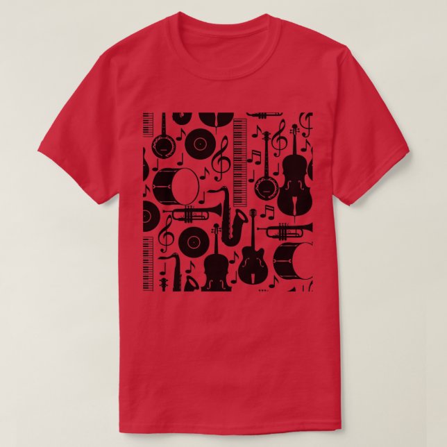 I love all musical instruments  T-Shirt (Design Front)
