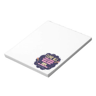 I Love All Mythical Creatures, Vampires, Werewolf Notepad