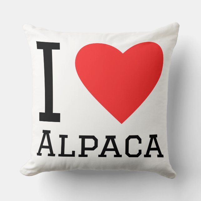 I love alpaca cushion (Front)