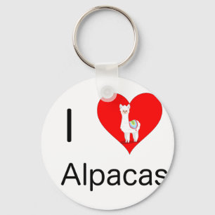 I love alpacas key ring