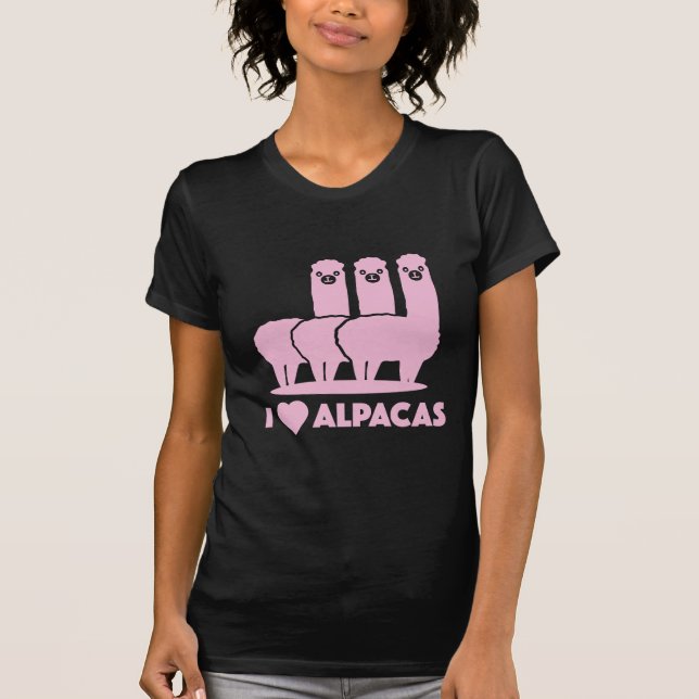 I Love Alpacas T-Shirt (Front)