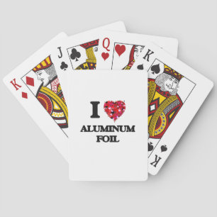 I love Aluminium Foil Playing Cards