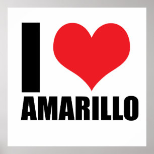 I love Amarillo Poster