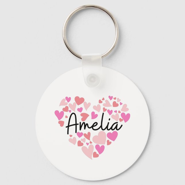 I love Amelia Key Ring (Front)