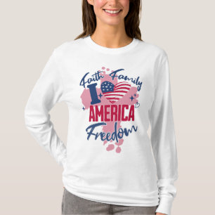 I Love America 4th Of July Women's T-Shirt