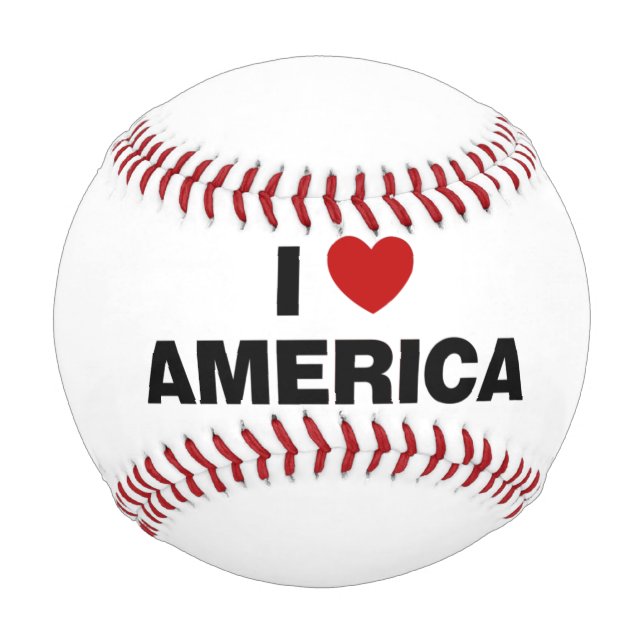 I Love America  Baseball (Front)