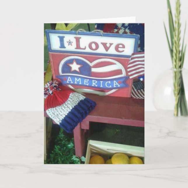 I Love America Card (Front)