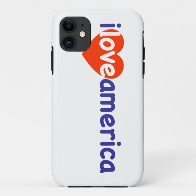 I Love America Case-Mate iPhone Case (Back)